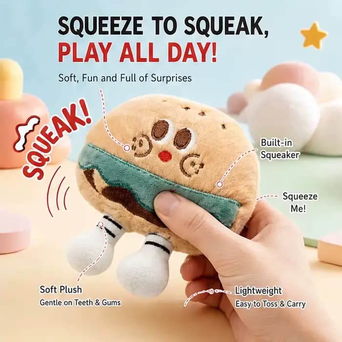 Jouets en peluche couineurs pour chiens