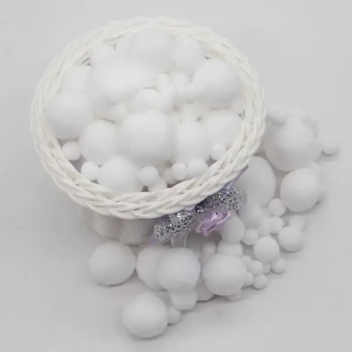 Pompons Blancs 8mm 10mm 15mm 20mm 30mm 40mm