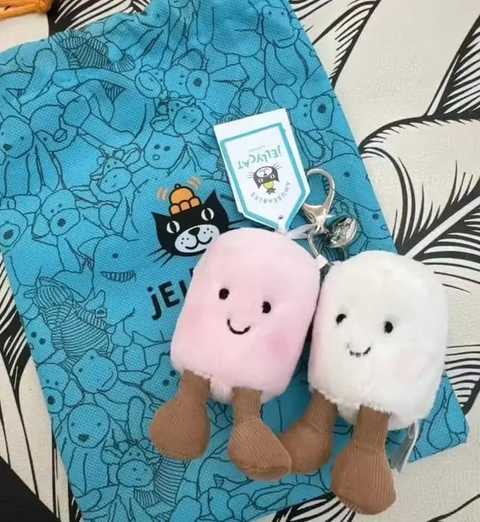Nouveau Porte-clés Chat Interactif en Peluche