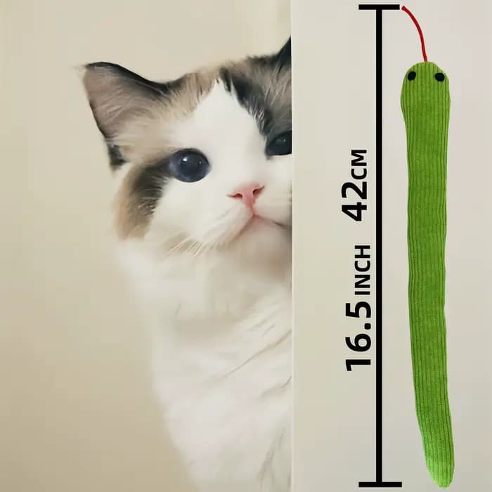 Jouet interactif serpent pour chat