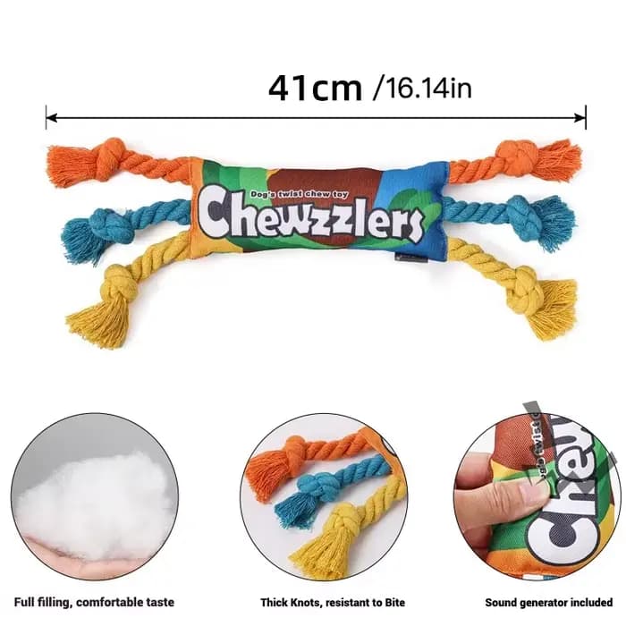 Jouet arc-en-ciel pour chien