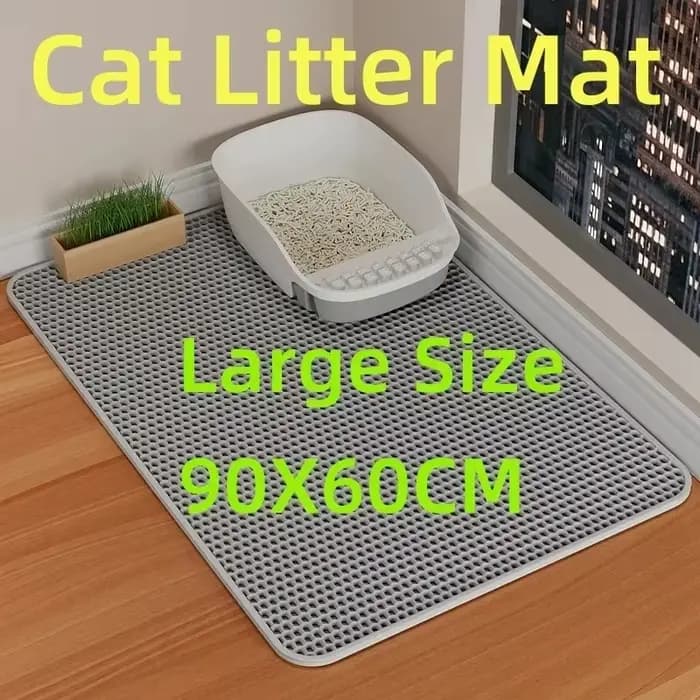 Grand tapis de litière pour chat
