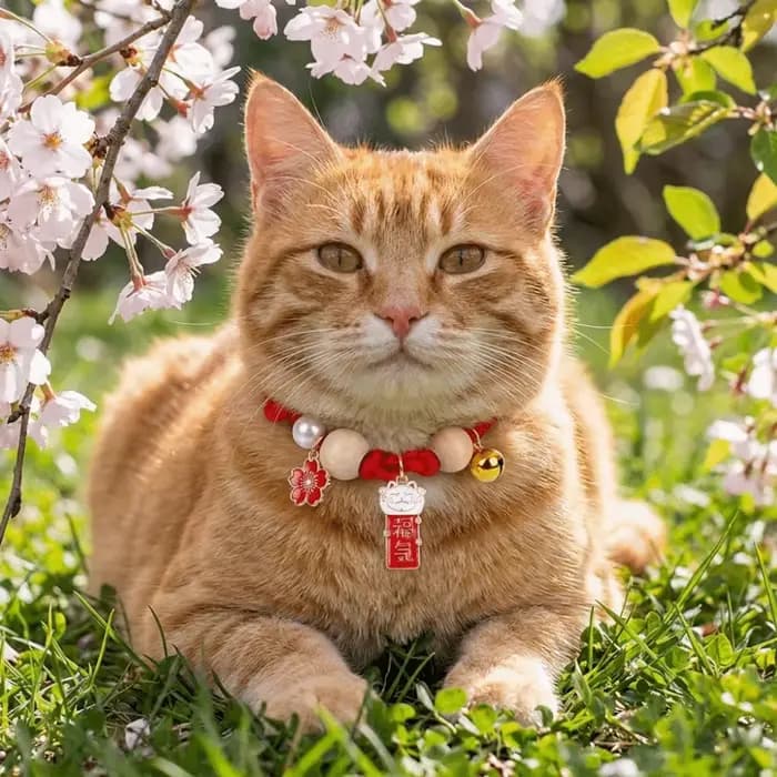 Collier anti-puces réglable pour chat