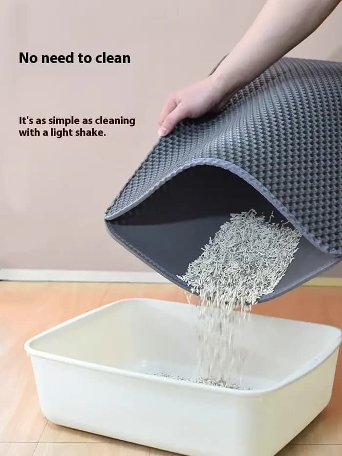 Grand tapis de litière pour chat