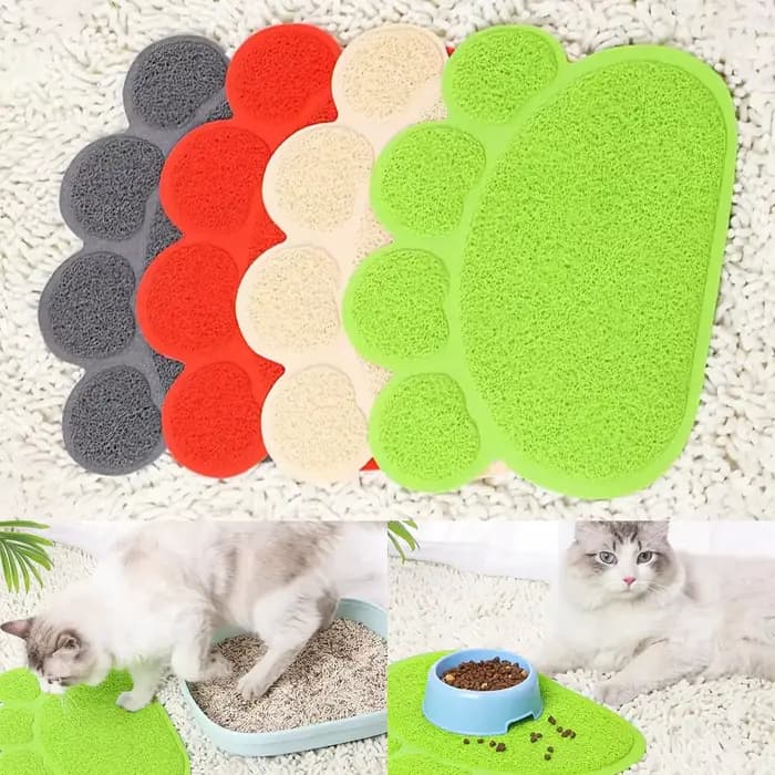 Nouveau Tapis de Litière pour Chat, Tapis de Repas pour Animaux, Anti-Salissure, Anti-Glisse, Coussin Anti-Éclaboussures, Tapis de Sol pour Cage de Chat, Tapis pour Chien, Produits pour Animaux de Com