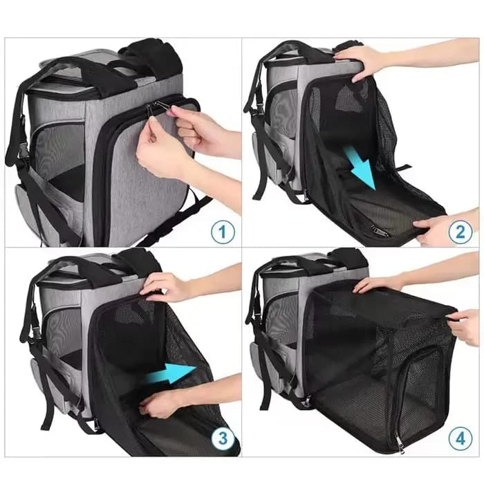 Sac à dos de transport respirant pour animaux de compagnie