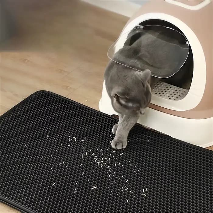 Tapis de litière pour chat grande taille