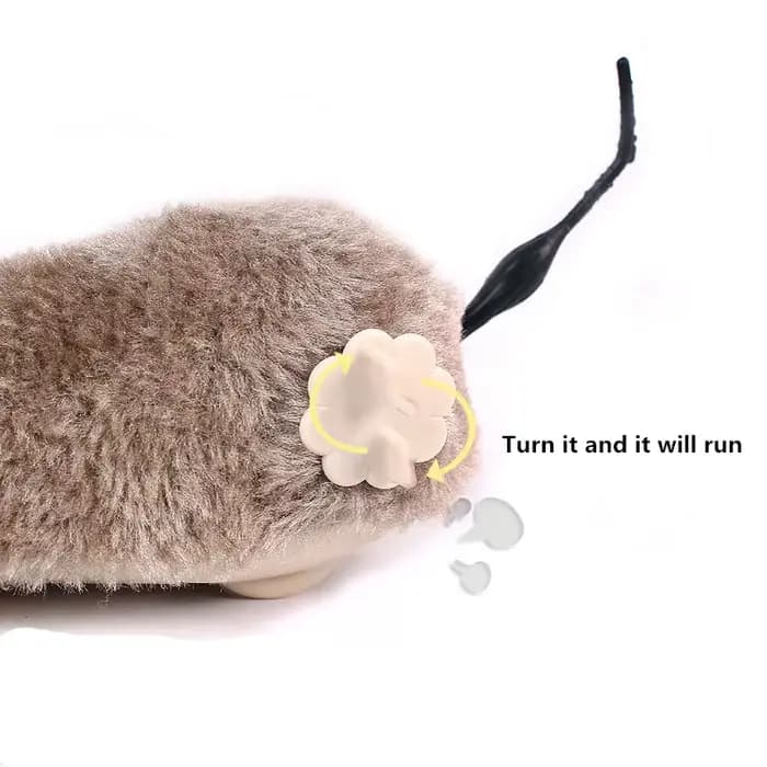 Souris en peluche réaliste et amusante
