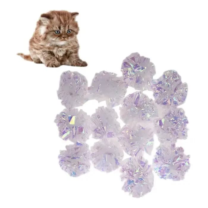 Boules froissées de bonbons pour chats