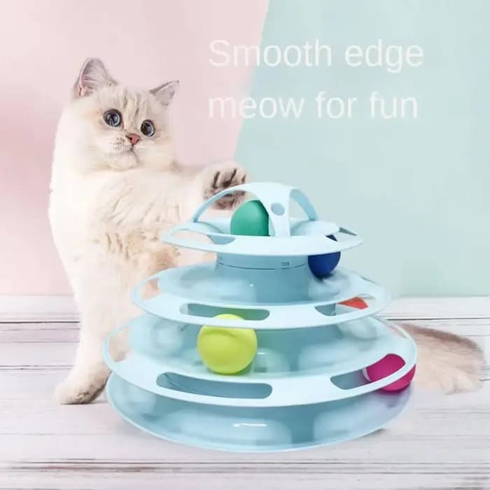 Jouets tournants 4 niveaux pour chats