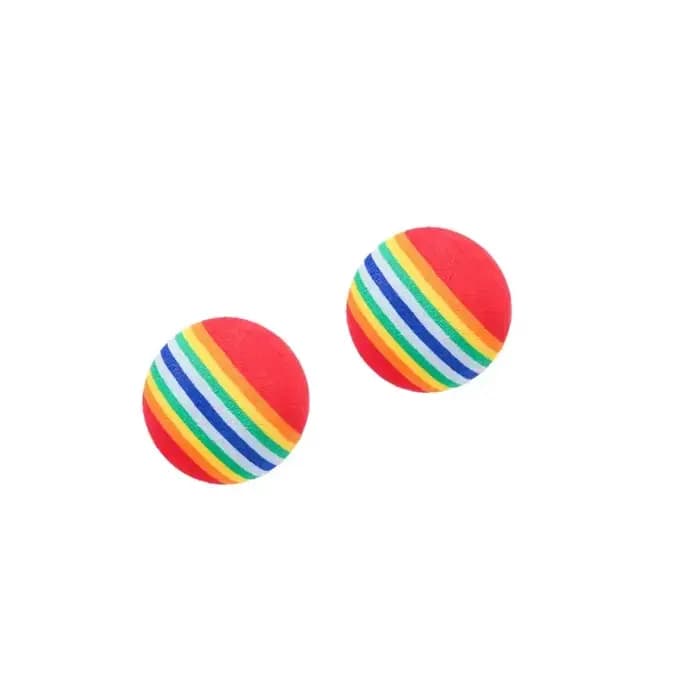 Lot de 5/10 jouets arc-en-ciel pour chat