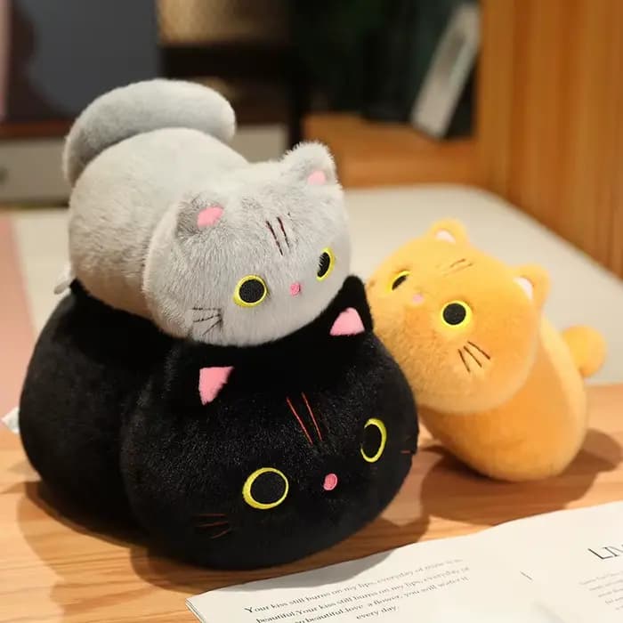 Jouet en peluche chat dessin animé Kawaii 25-50CM