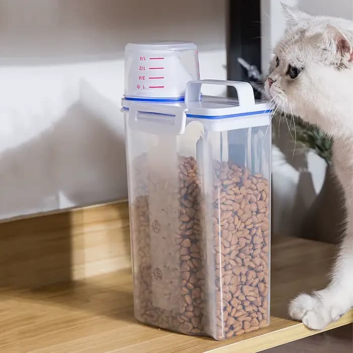 Seau de nourriture pour chien et chat de 2kg