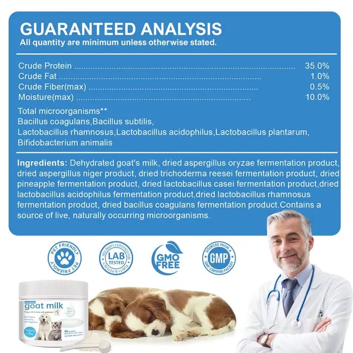 Formule probiotique à haute teneur en calcium