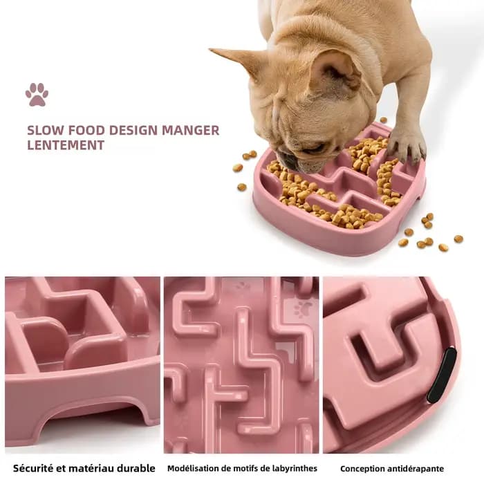 Nouveauté : Gamelles anti-étouffement pour chiens et chats – Gamelle de distribution lente pour chiots