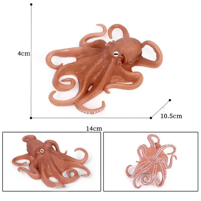 Nouveau modèle d'animaux marins Figurines jouet Simulation calmar poulpe crevette étoile de mer figurines d'action réalistes enfants jouet éducatif cadeau