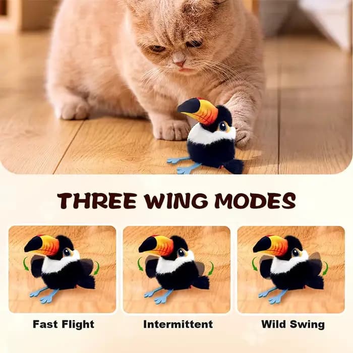 Jouet pour chat à battement oiseau 2026 jouets interactifs pour oiseaux volants