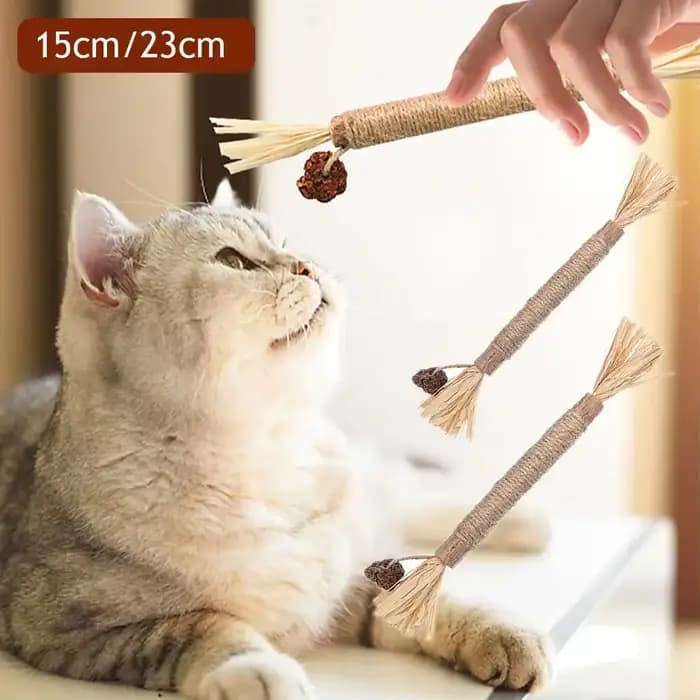 Jouet à mâcher en herbe de cataire pour chat