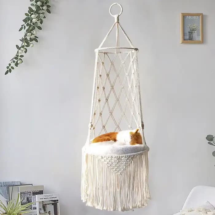Perche de fenêtre pour chat d'hiver