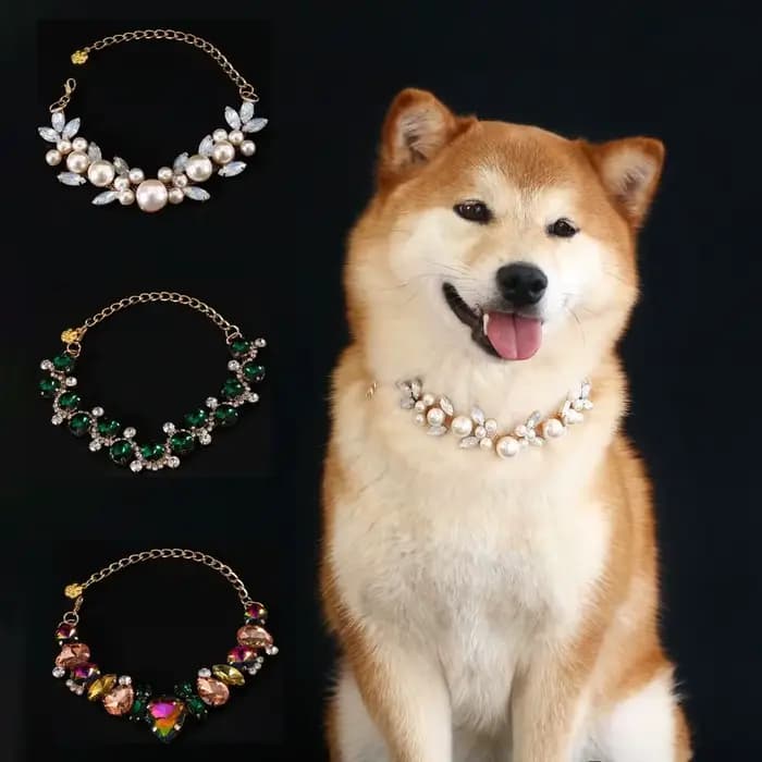 Chaîne de cou de chat en strass