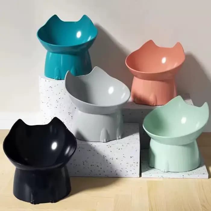 Nouveau bol pour chat avec longues oreilles et bol pour pieds hauts avec protection du cou