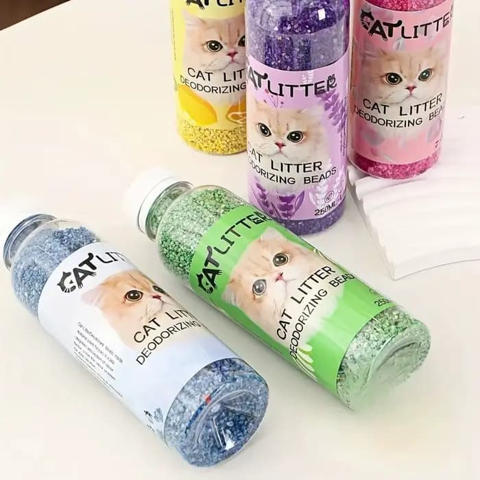 Perles désodorisantes pour litière de chat