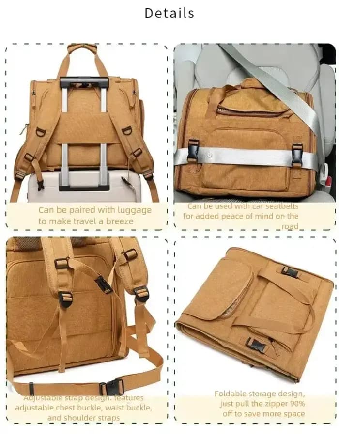 Sac de transport portable pour chat