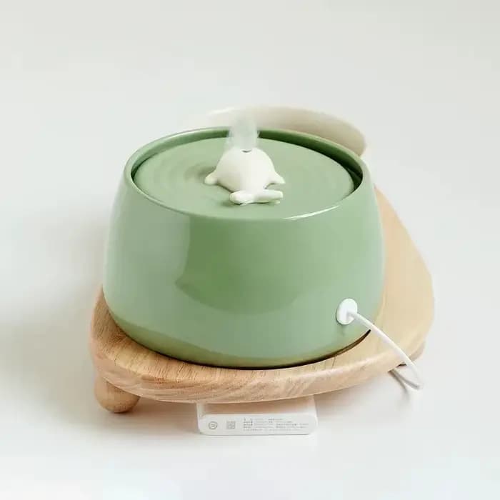 Fontaine d'eau en céramique pour chat