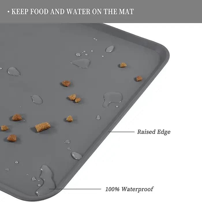 Tapis de nourriture pour chien et chat