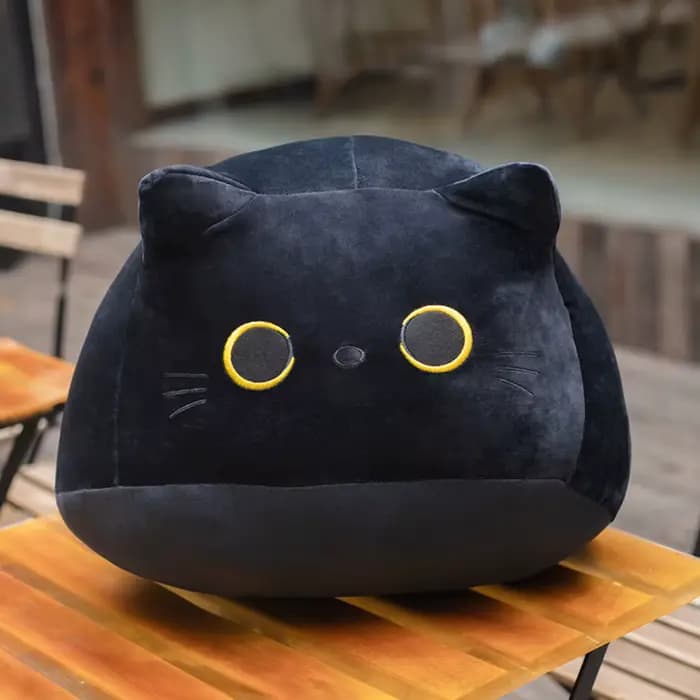 Peluche chat noir Kawaii