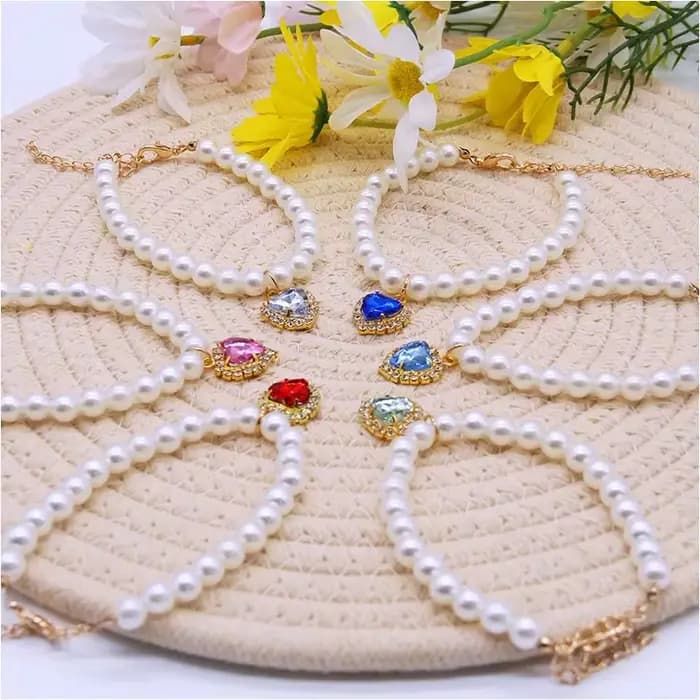 Nouveau collier de chat décoration animal de compagnie mignon exquis cou chaton réglable été