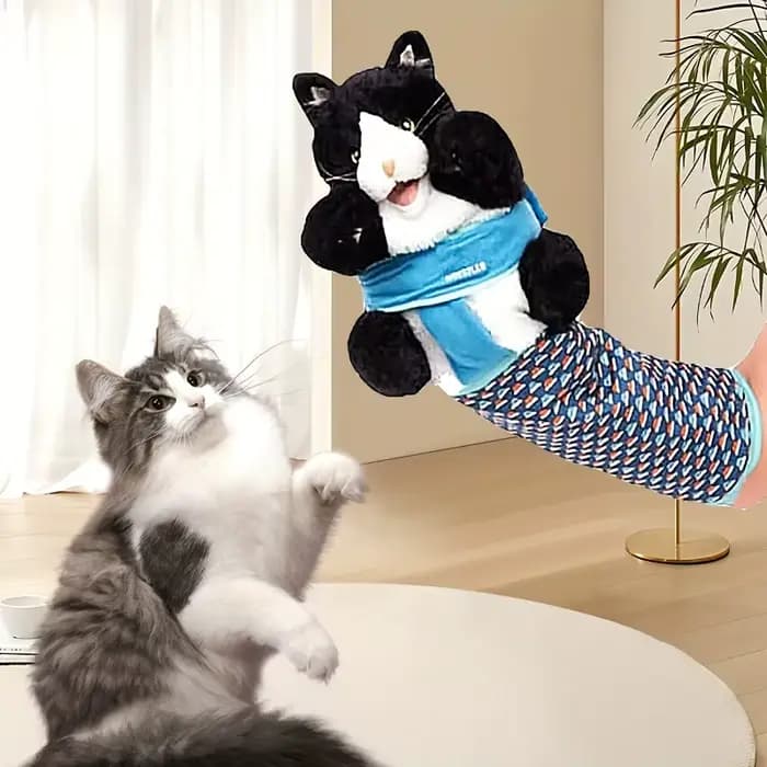 Jouet interactif de marionnette pour chat