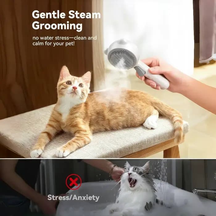 Brosse à vapeur pour chat Pro