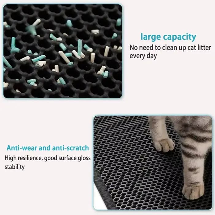 Tapis de litière pour chat avec cadeau