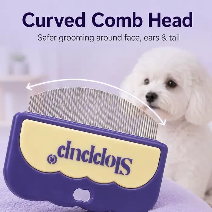 Peigne anti-puces pour animaux de compagnie
