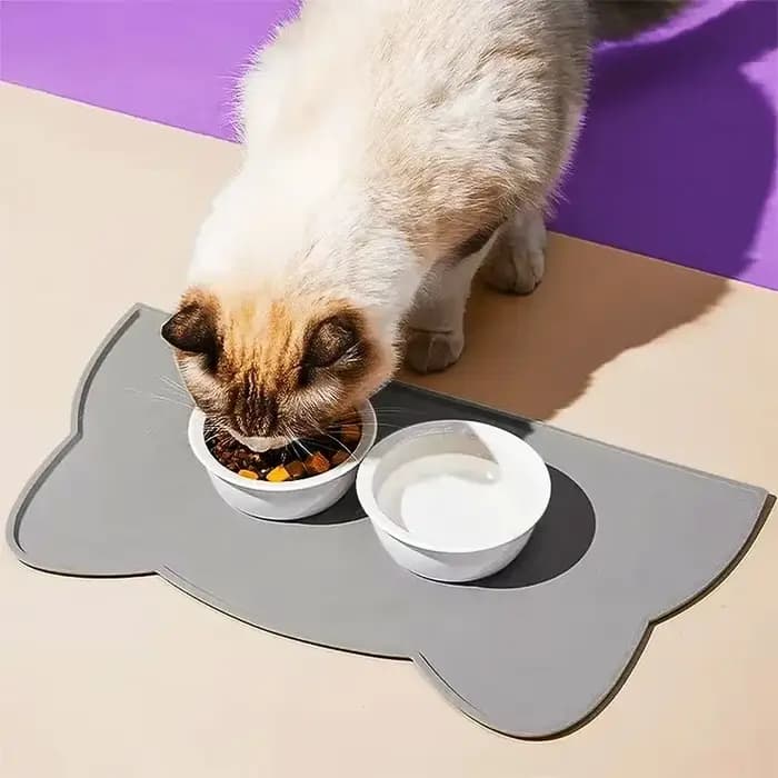 Tapis de nourriture pour animaux de compagnie en Silicone