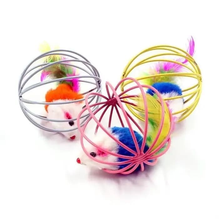 Souris en cage amusante