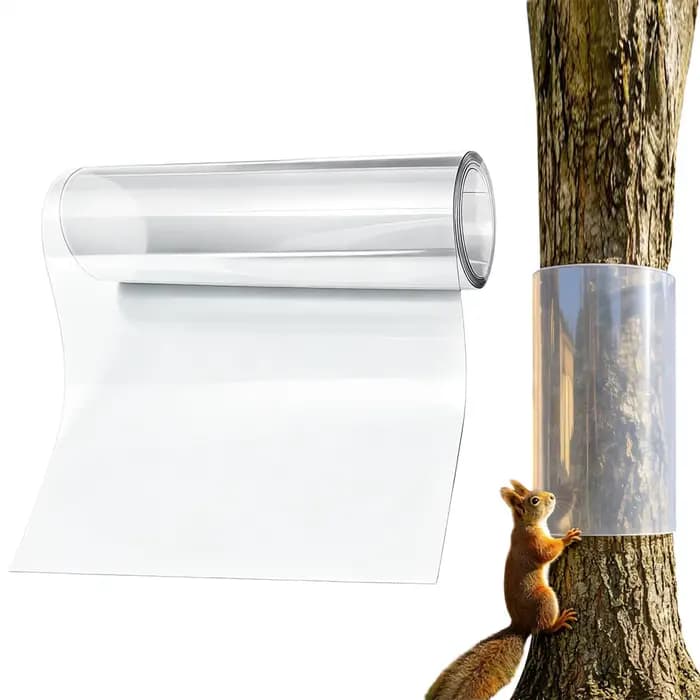 Film protecteur transparent anti-escalade pour arbres