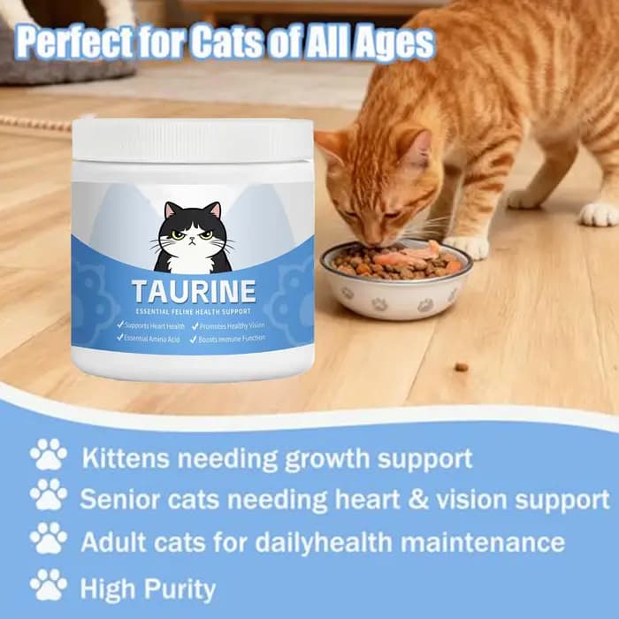 Compléments alimentaires pour chats en poudre hydrosoluble pour la santé cardiaque