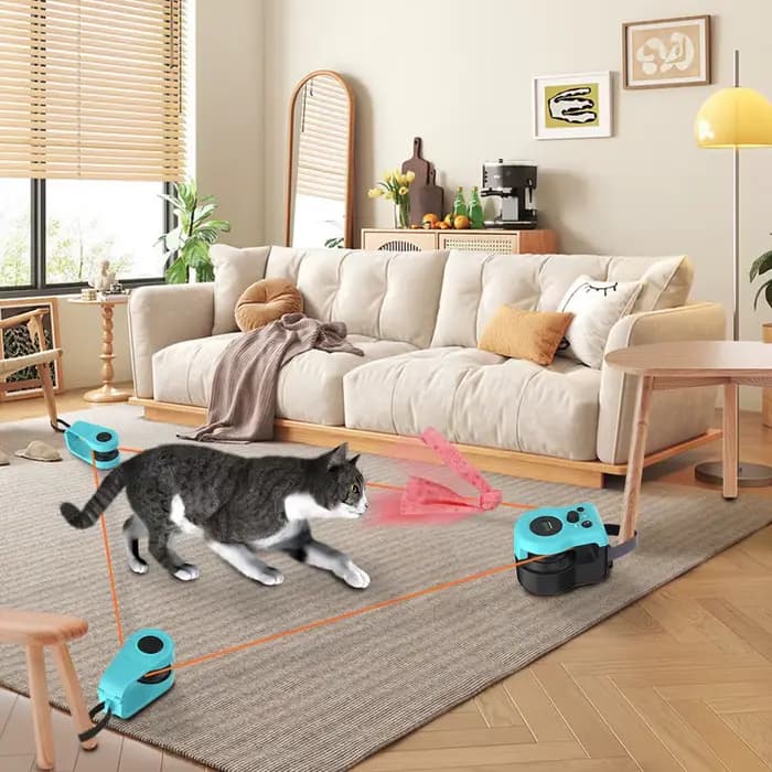 Jouets électriques interactifs pour animaux de compagnie, jouet pour chat d'intérieur, pour chaton et chiot, pour l'ennui, la poursuite, la course, l'exercice, la chasse, la stimulation mentale