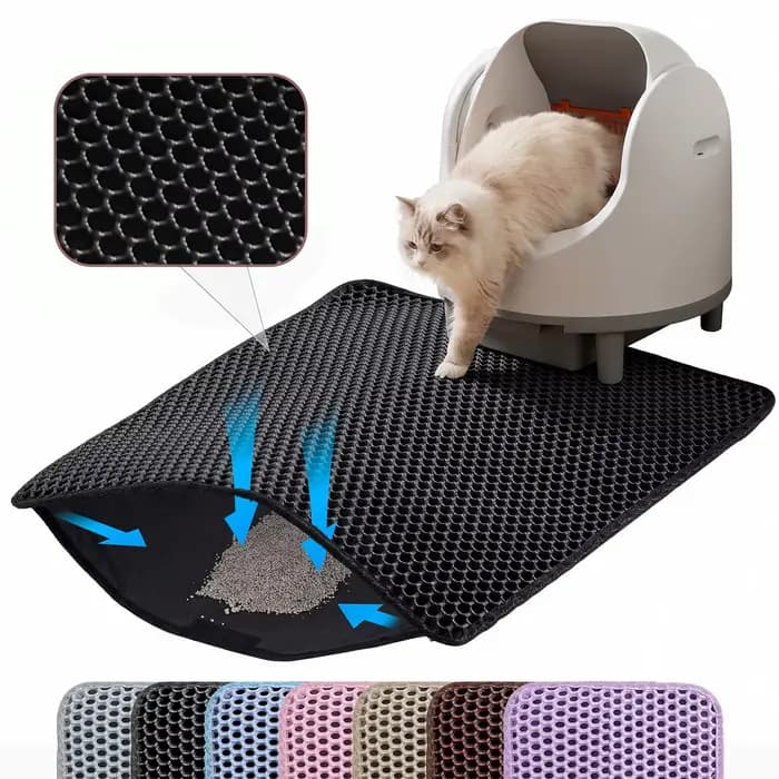 Tapis pour litière de chat