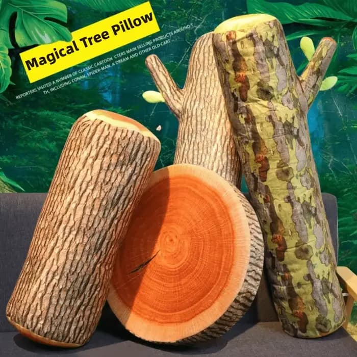 Coussin de coffre d'arbre 3D amusant