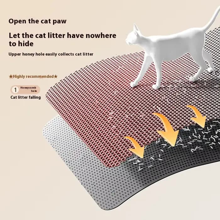 Tapis pour litière de chat