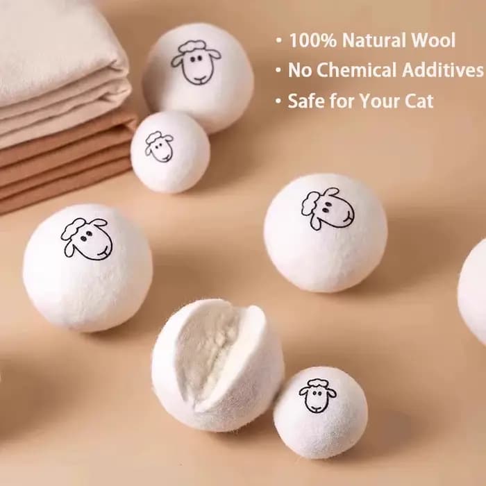 Jouets de balle de chat en laine