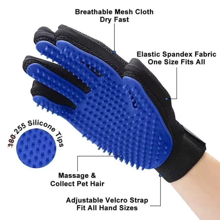 Gants de toilettage pour animaux de compagnie