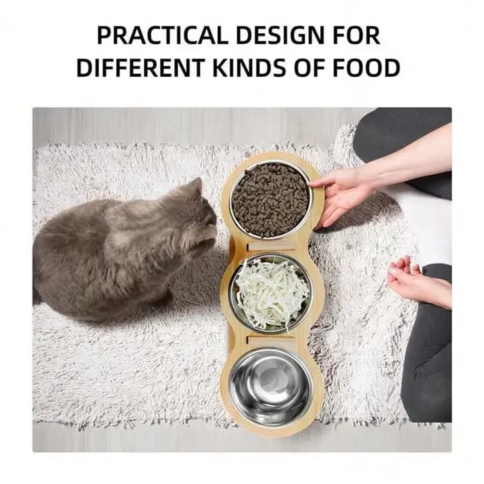 Mangeoire et abreuvoir pour chat