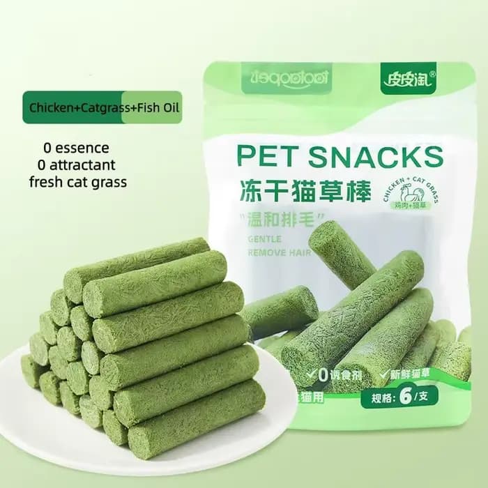 Bâtonnets de herbe à chat séchée