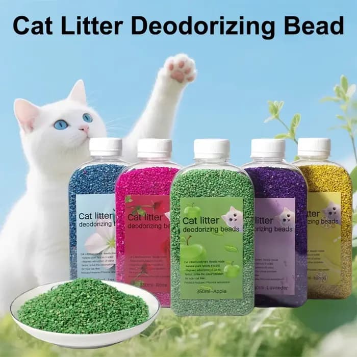 Perles désodorisantes pour litière de chat