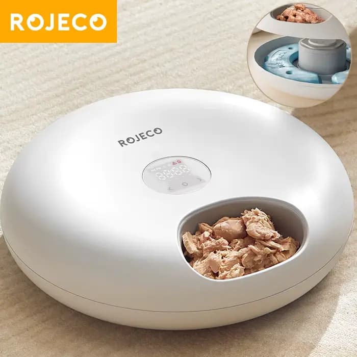 ROJECO Mangeoire automatique intelligente pour animaux de compagnie