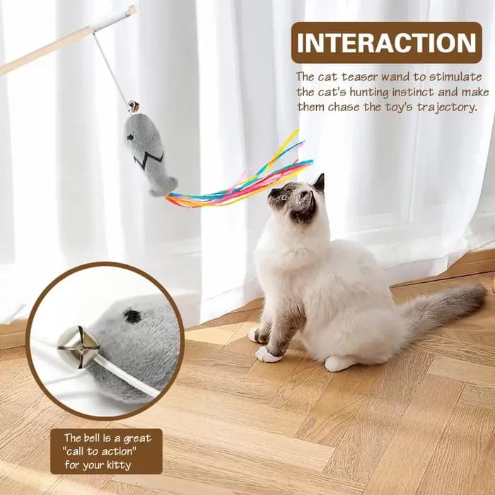 Jouet de baguette de chat de mode